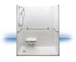 Walk in shower in Swampscott by Independent Home Products, LLC